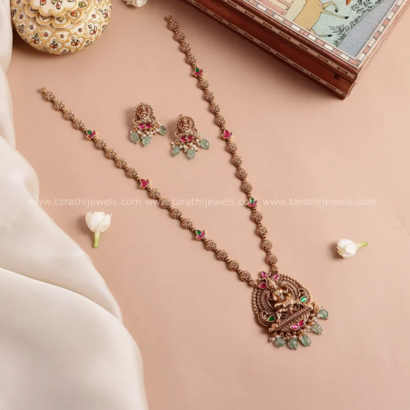 Nithya Antique Lakshmi Haaram HA298