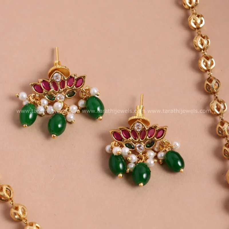 Lotus Green Beads Haaram HA301 - Image 2
