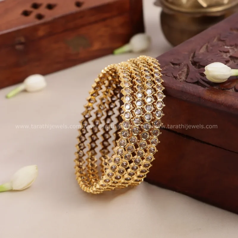 Gold Finish Ad Bangles BA135