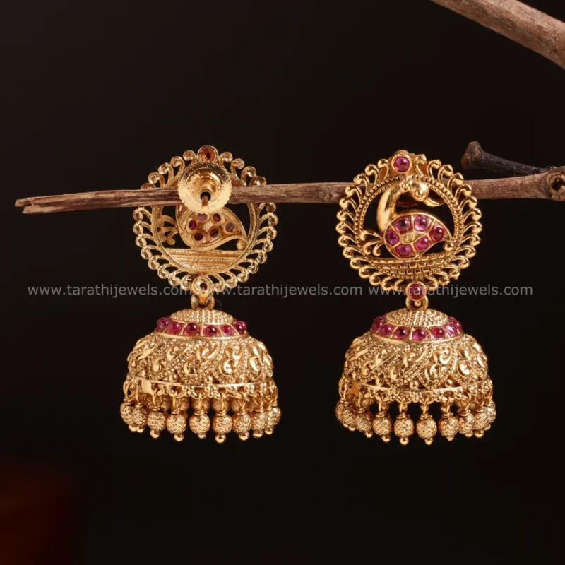 Ruby Peacock Jumka EA526 - Image 2
