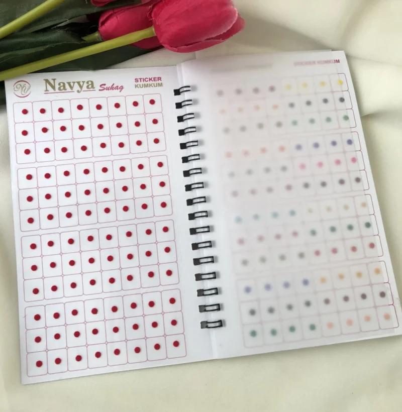Navya Multi color Plain Bindi Book Size09 BB11 - Image 2