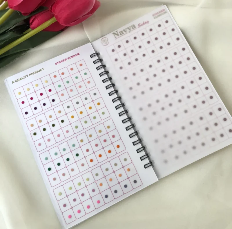 Navya Multi color Plain Bindi Book Size09 BB11 - Image 9