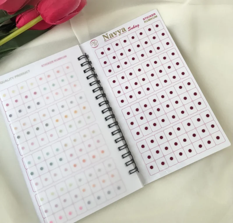 Navya Multi color Plain Bindi Book Size09 BB11 - Image 10