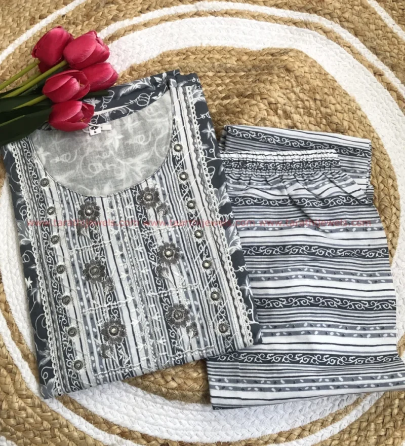 Tarathi Leaf Design Two Pieces Set DR09