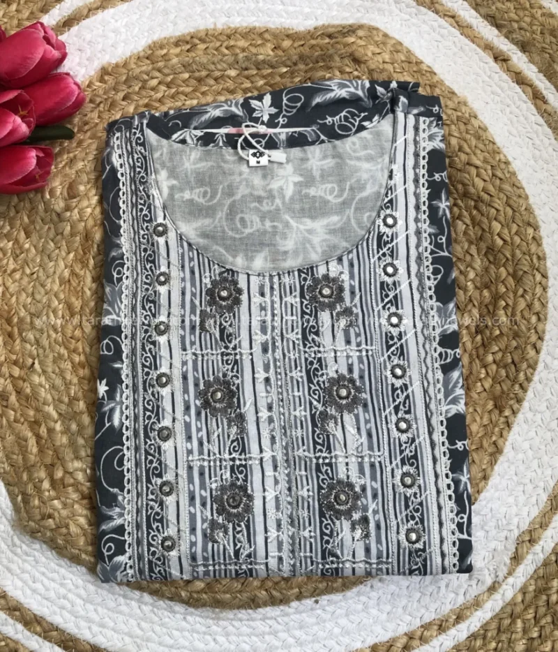 Tarathi Leaf Design Two Pieces Set DR09 - Image 2