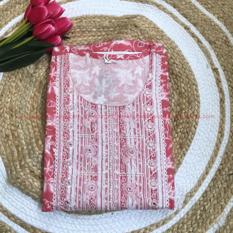 Tarathi Leaf Design Two Pieces Set DR10 - Image 2