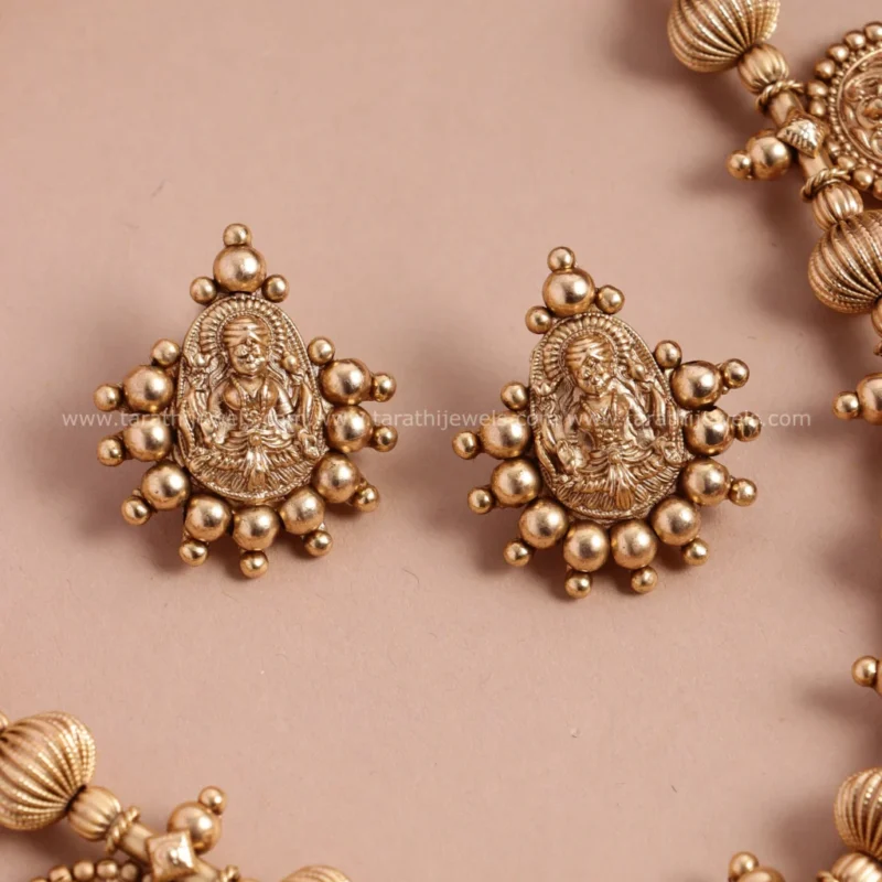 Antique Lakshmi Necklace N741 - Image 2
