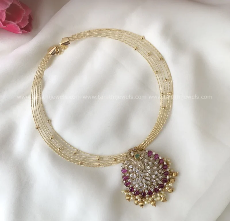 Peacock Pendent Hasli Necklace N711