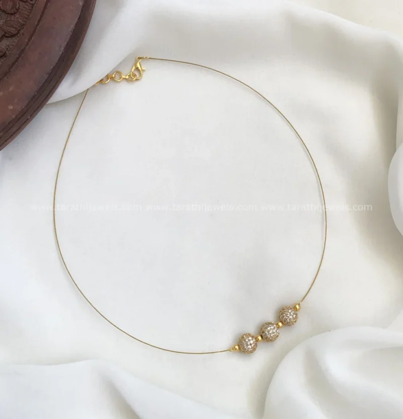 Simple Invisible Necklace N732