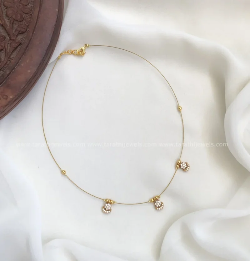 Floral Invisible Necklace N733