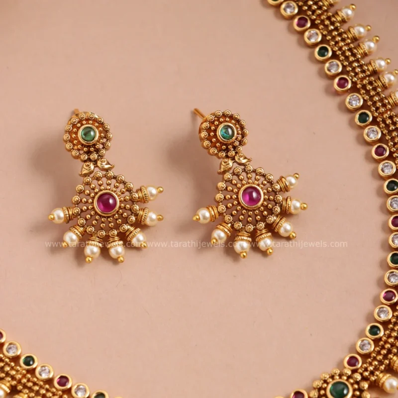 Tarathi Traditional Necklace N744 - Image 2
