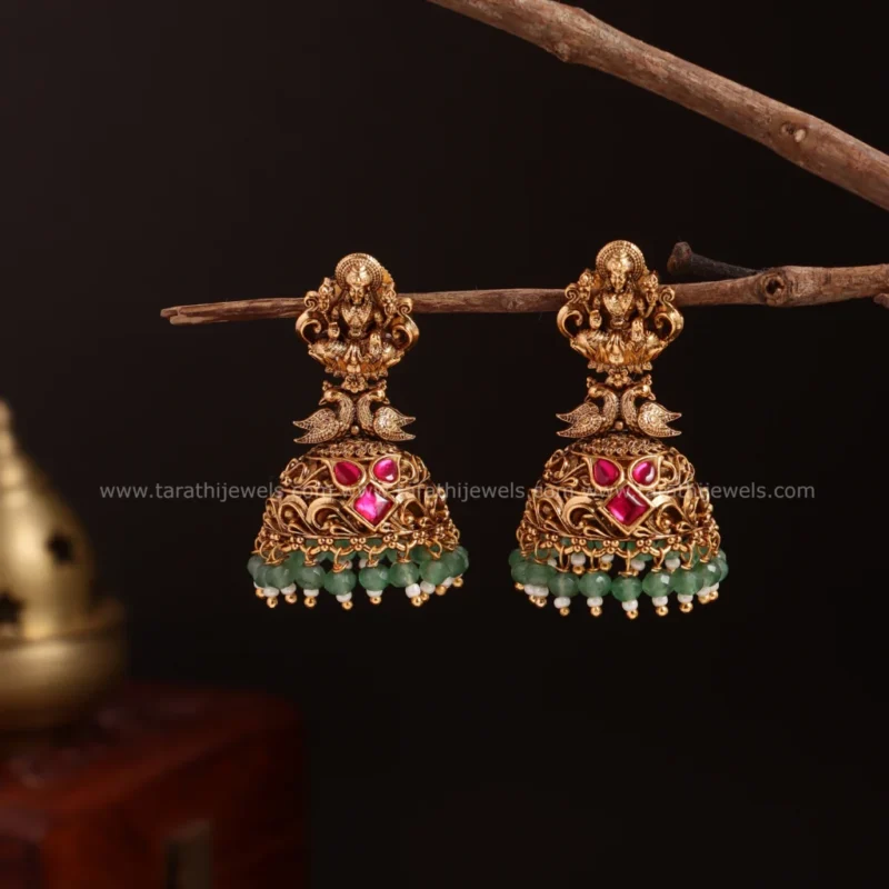 Tarathi Antique Bridal  Lakshmi jumka EA554