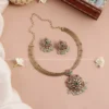Ad Peacock Hasli Necklace with Earrings N759