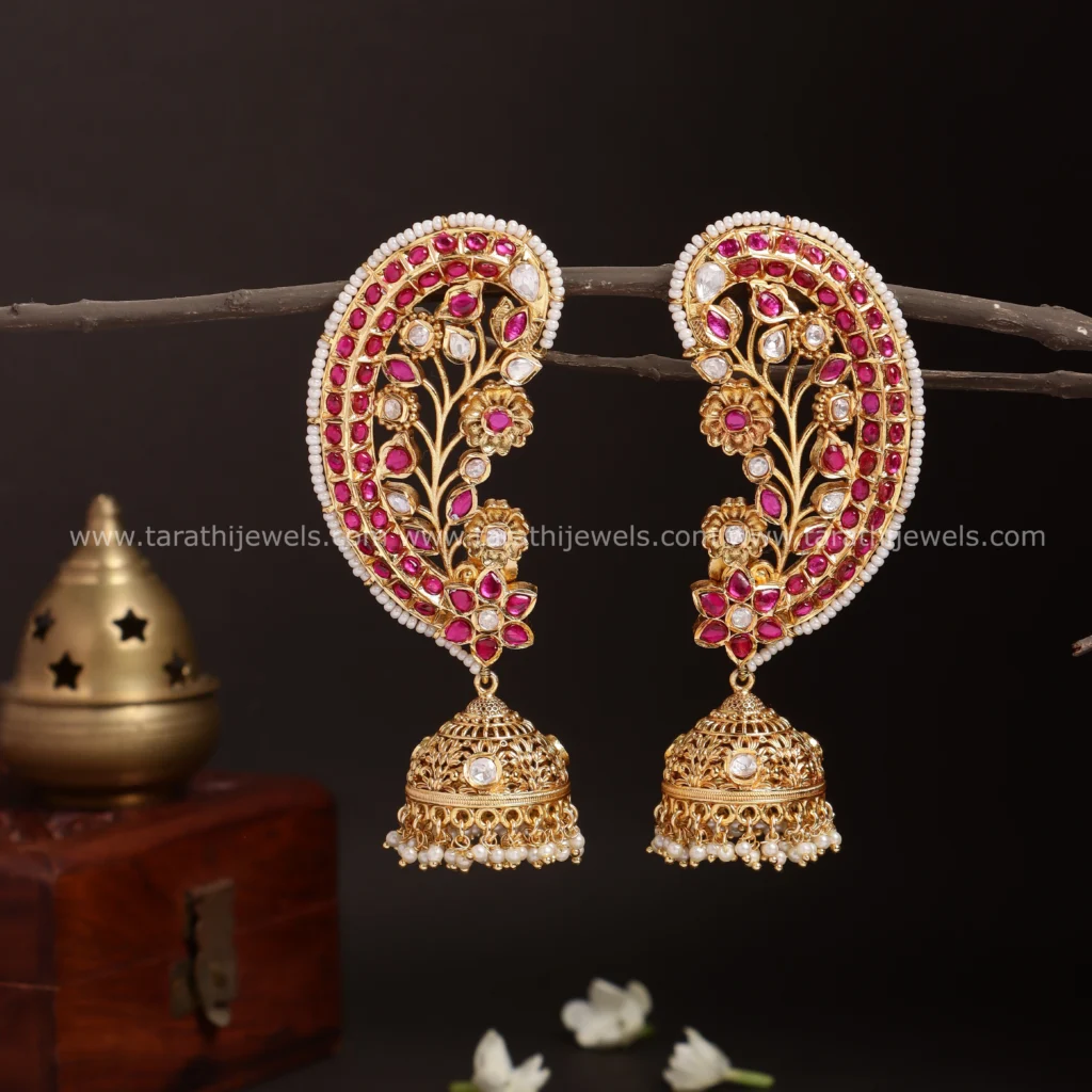 Jadau Kundan Earcuff Jumka EA561