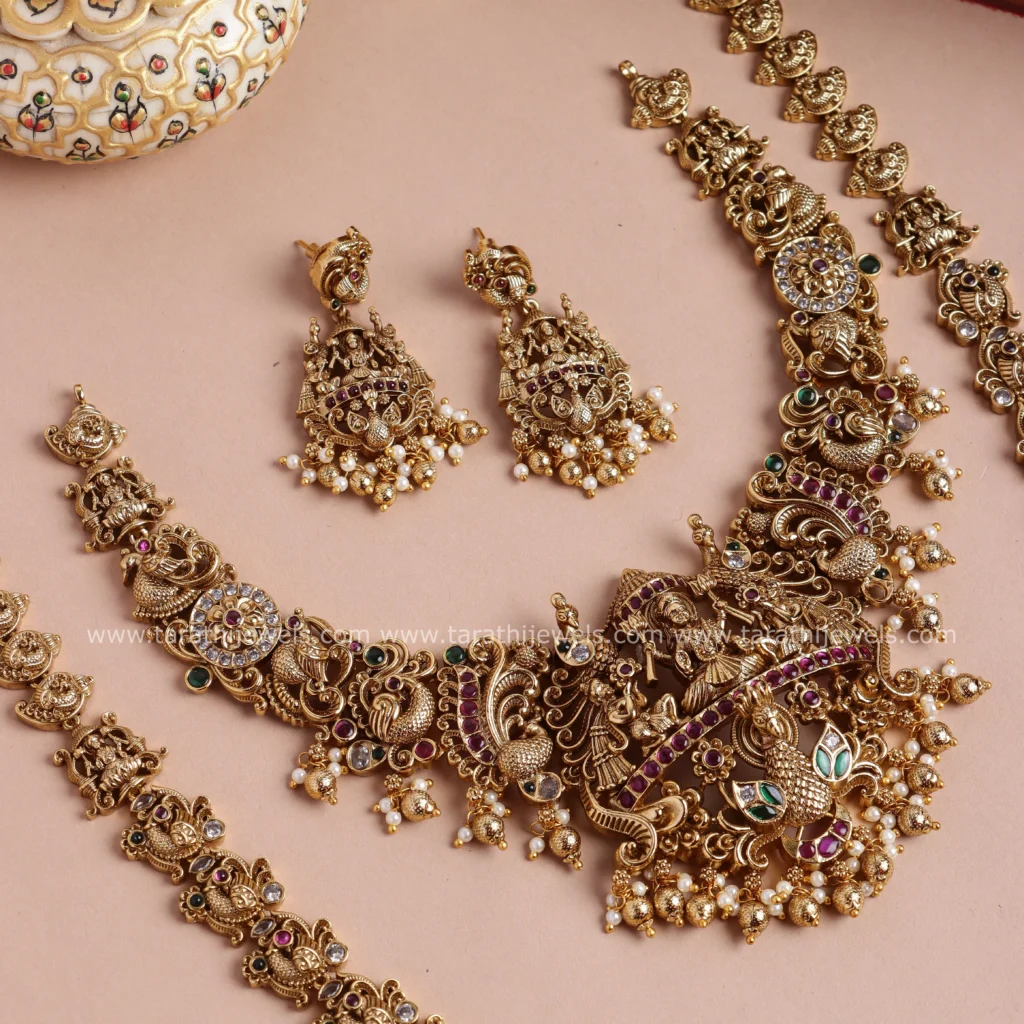 Bridal Necklace and haaram Combo BR51 - Image 2