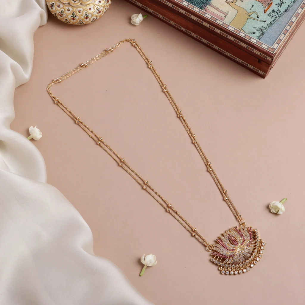 Traditional Long Lotus Chain HA323