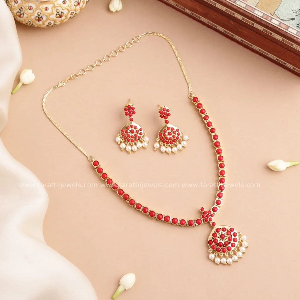 Coral Attigai Necklace N781
