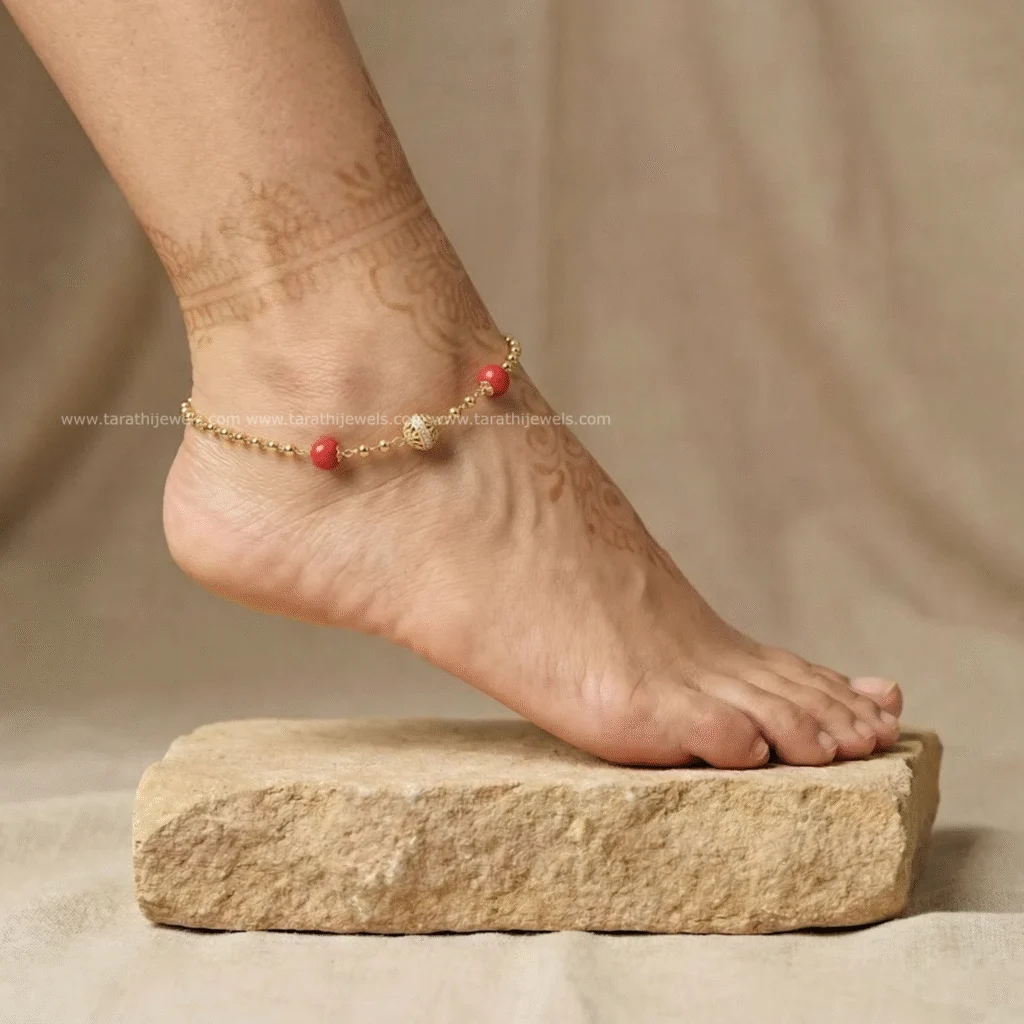 Gold Look alike Anklet AK34