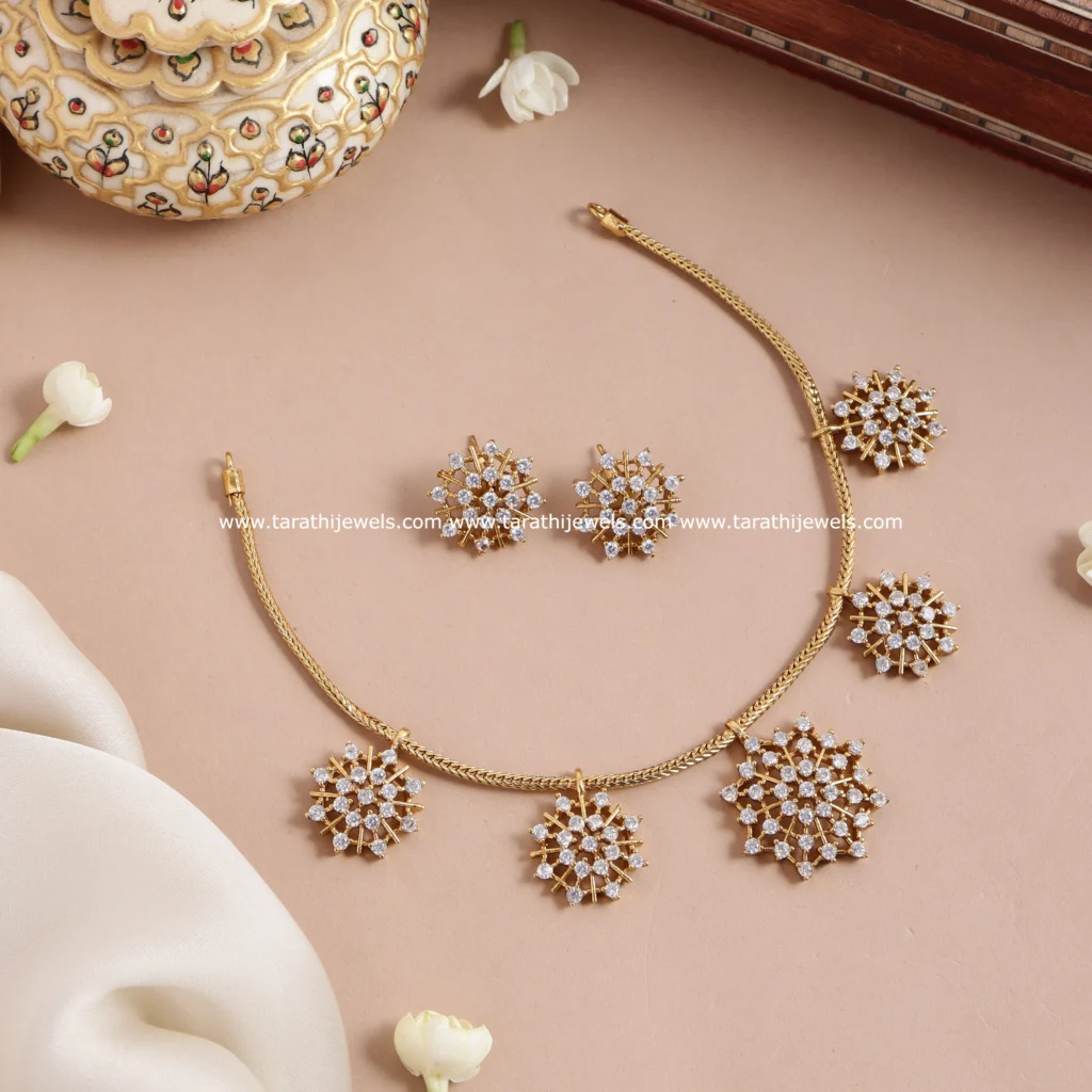 Diamond Look Alike Necklace N792