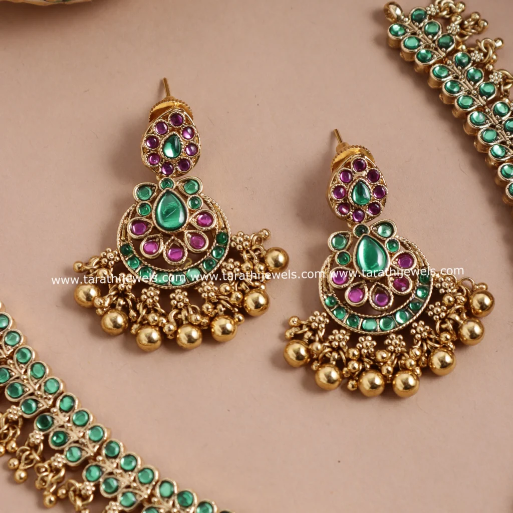 Revathi Traditional Kemp Necklace N803 - Image 2