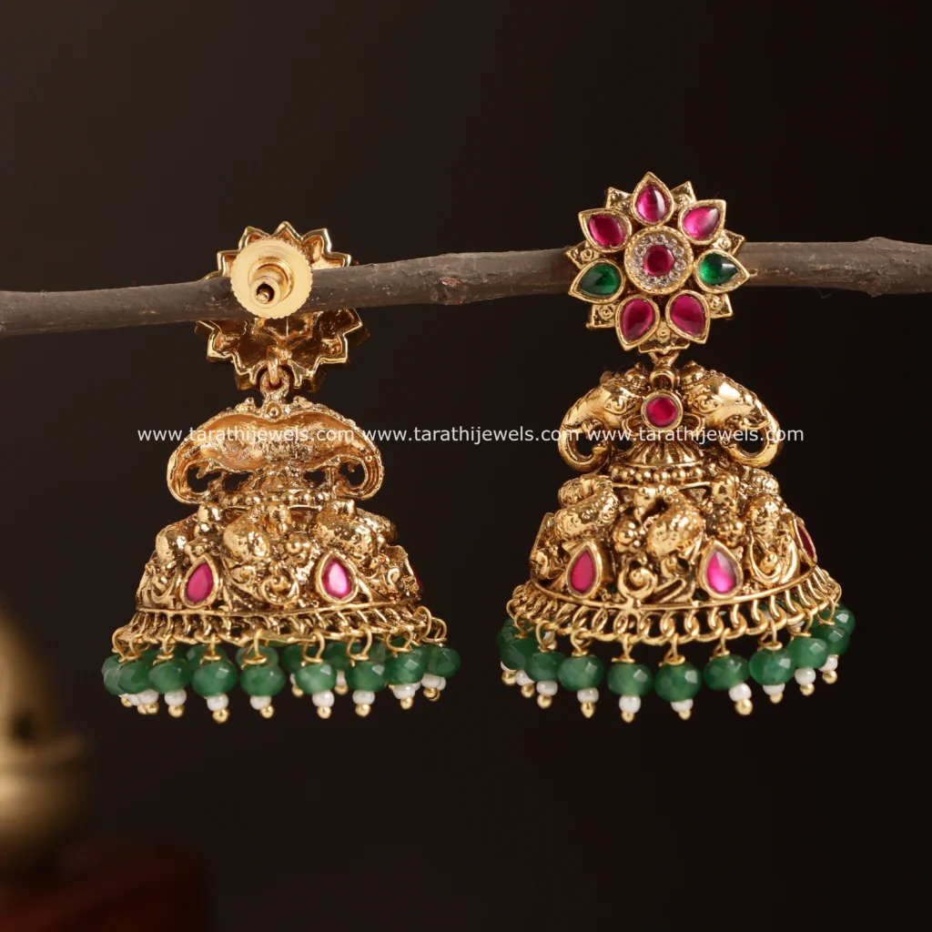 Tarathi Antique Bridal jumka EA585 - Image 2