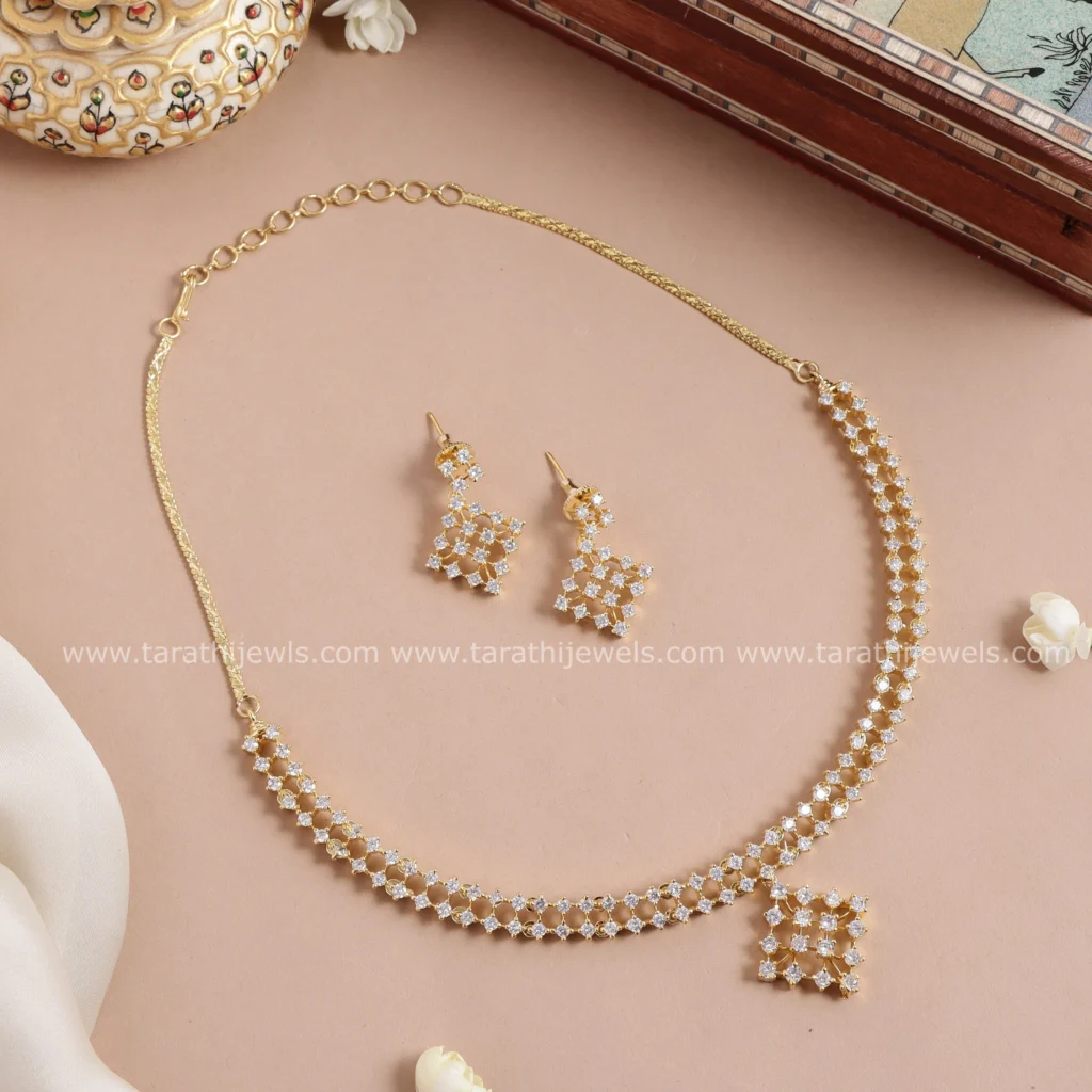 Diamond Look Alike Necklace N795