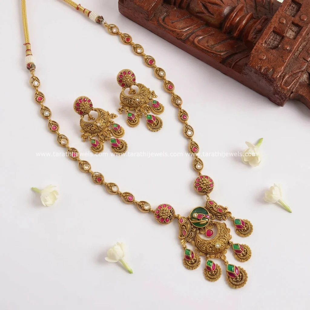 Tarathi Jadau Kundan Long Haaram HA357