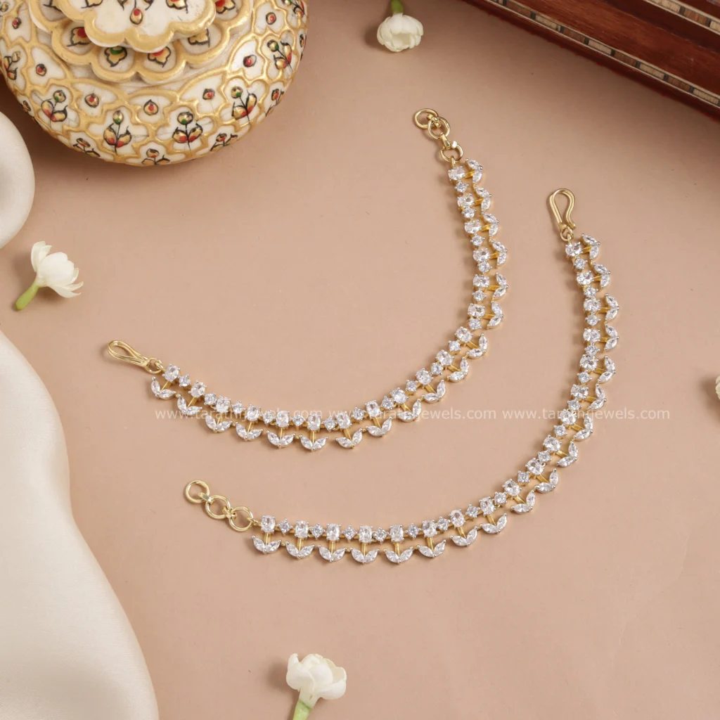 Diamond Look alike Earring Chain EC124