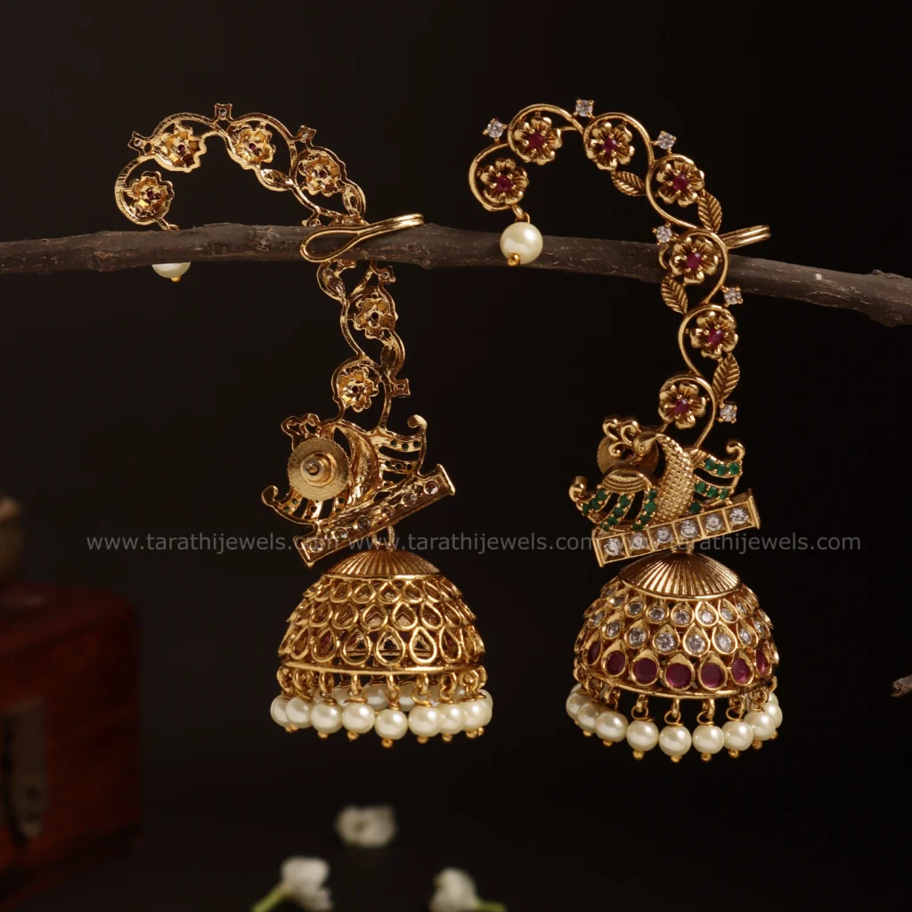 Peacock Kemp Earcuff Jumka EA634 - Image 2