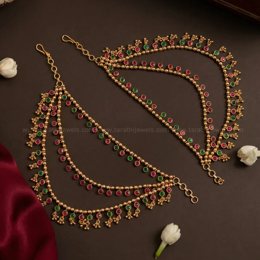 Three layered Earring chain EC131